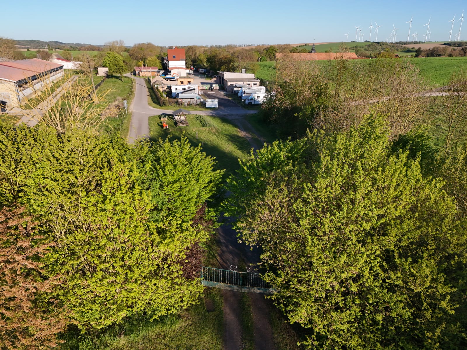 Stellplatz von oben