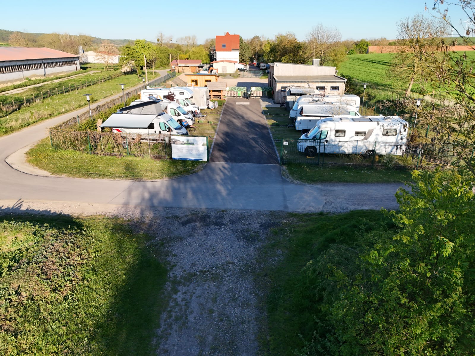 Stellplatz von oben